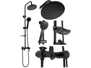  Душевая стойка Rea LUIS Black mat REA-P7005