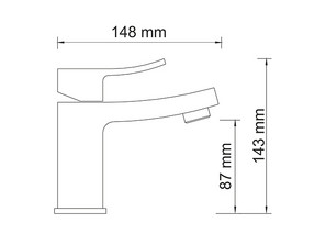 Смеситель для раковины Wasserkraft Exter 1603