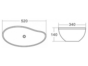 Раковина накладная BelBagno BB1362