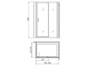 Душевой уголок Gemy Sunny Bay S28191AM-A100M