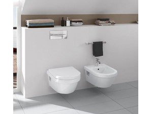 Унитаз подвесной Villeroy&Boch Omnia Architectura 5684HRR1 alpin, безободковый с крышкой 