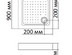 Душевой поддон BandHours Square 99-Tray 90*90