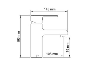 Смеситель для раковины Wasserkraft Ammer 3703 