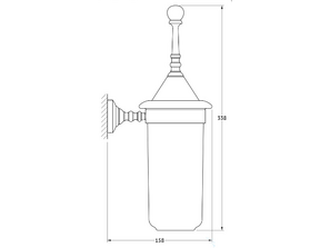 Ерш настенный 3SC Stilmar Antic Copper STI 624