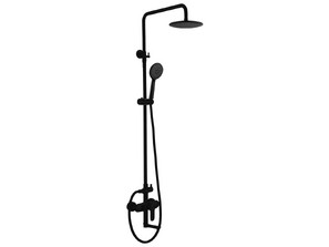 Душевая стойка  ABBER  Eleganz AF8316B с изливом, черная