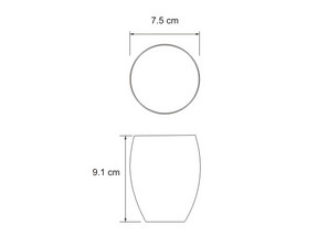 Стакан для зубных щеток Wasserkraft  Ruwer K-6728