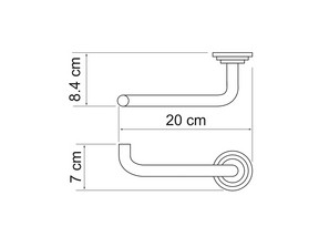 Держатель туалетной бумаги Wasserkraft  Isar К-7396
