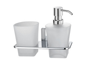 Держатель стакана и дозатора Wasserkraft Leine К-5089