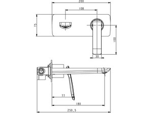 Смеситель встроенный  Timo Helmi 4071/00-16SM
