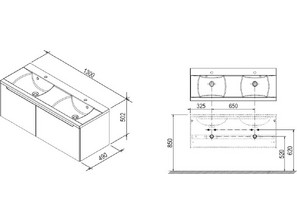 Мебель для ванной RAVAK SD Classic 1300 