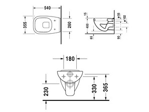 Унитаз подвесной DURAVIT D-Code 22100900002