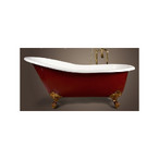 Ванна свободностоящая Magliezza  Gracia Red 170x76 ножки бронза