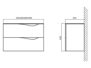 Мебель BelBagno Moderno Clima BB900JH1C