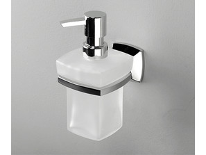 Дозатор для жидкого мыла стеклянный, 230 ml Wasserkraft Wern  К-2599