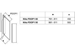 Душевая дверь RAVAK Pivot PDOP1 80