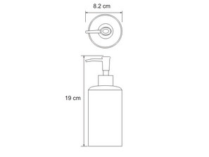  Дозатор для жидкого мыла Wasserkraft  Elde K-3699