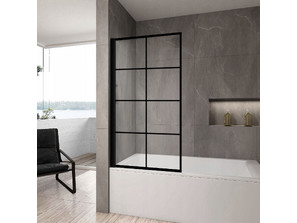 Шторка на ванну REA LAGOS-1 80 Black REA-K4570