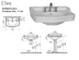 Раковина с пьедесталом Vitra  Efes72 6055B003-0001