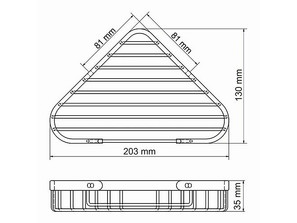 Полка металлическая Wasserkraft K-733WHITE