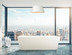Свободностоящая акриловая ванна BelBagno BB19-BIA/NERO-BIA г/м