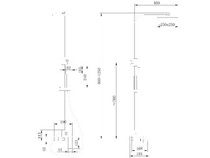 Душевая стойка  ABBER Wasserfall AF8616 с изливом, хром