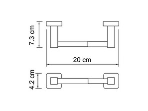 Держатель туалетной бумаги Wasserkraft Lippe К-6522