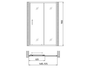 Душевая дверь Gemy Victoria S30191C