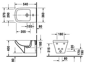 Биде подвесное Duravit Durastyle 2282150000