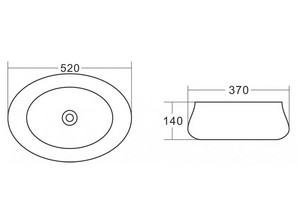 Раковина накладная BelBagno BB1389