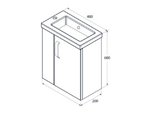 Мебель для ванной IDDIS Torr TOR40W1i95