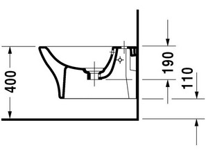 Биде подвесное Duravit Puravida 2247150000