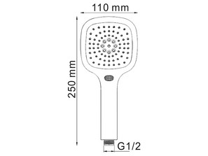 Душевая лейка Wasserkraft A065