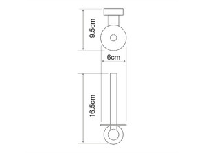 Держатель туалетной бумаги Wasserkraft Donau K-9497
