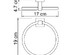 Держатель полотенец кольцо Wasserkraft Lippe К-6560