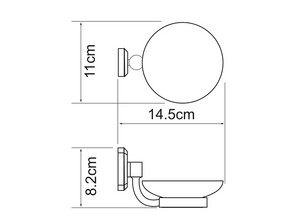 Мыльница керамическая Wasserkraft Oder K-3029C