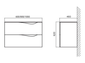 Мебель BelBagno Moderno Clima BB1000JH1CC