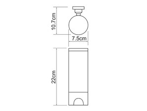 Диспенсер для ватных дисков Wasserkraft  K-1079