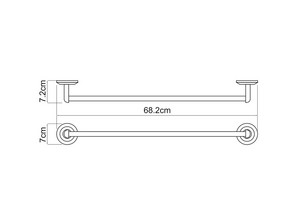 Штанга для полотенец Wasserkraft Rhein K-6230