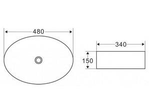 Раковина накладная BelBagno BB1085 