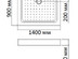 Душевой поддон BandHours Rectangular 914-Tray 140*90