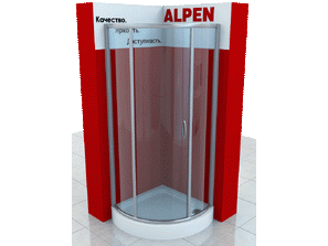 Душевой уголок ALPEN ALPINA Quadrant 80*80 A370N