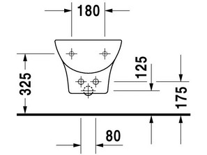 Биде подвесное Duravit Puravida 2247150000