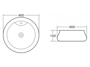 Раковина накладная BelBagno BB1398