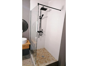 Душевая стенка Oporto Shower 801B 60x190 см стекло прозрачное 8 мм 