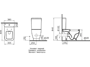 Унитаз моноблок  VitrA Polar 9843B003-7201
