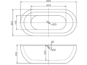 Свободностоящая BelBagno BB13 - 170