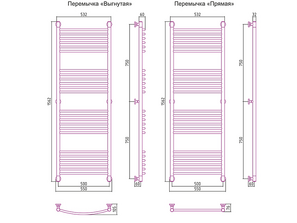 Водяной полотенцесушитель Сунержа Богема+ 150*50