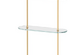 Полка стеклянная 3-х ярусная 40 см 3SC Stilmar Satin Gold STI 317