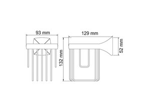 Держатель освежителя Wasserkraft Wern К-2545