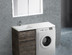 Тумба  с раковиной под стиральную машину BelBagno KRAFT-LVD